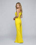 Aida • Vestido Maxi Arrugado de Un Hombro
