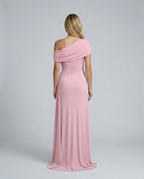 Aida • Vestido Maxi Arrugado de Un Hombro