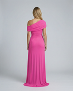 Aida • Vestido Maxi Arrugado de Un Hombro
