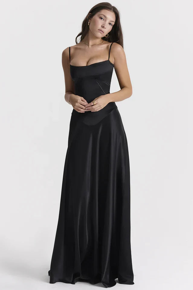 Cara • Vestido Maxi con Espalda Lazada