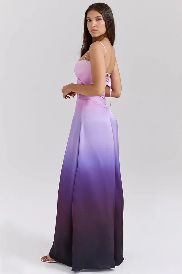 Cherie • Vestido Maxi Sin Mangas con Cordones