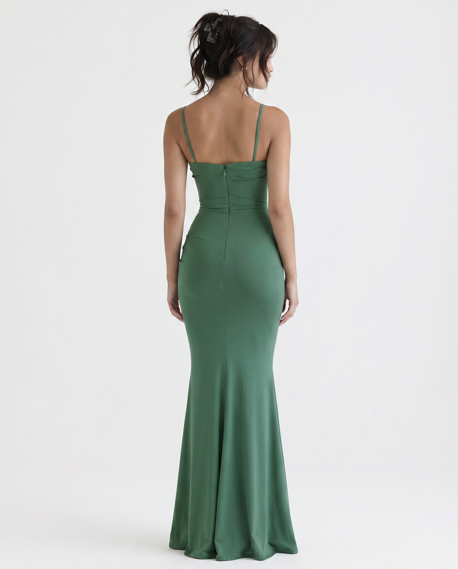 Mia • Vestido Maxi Bodycon con Cuello de Cowl