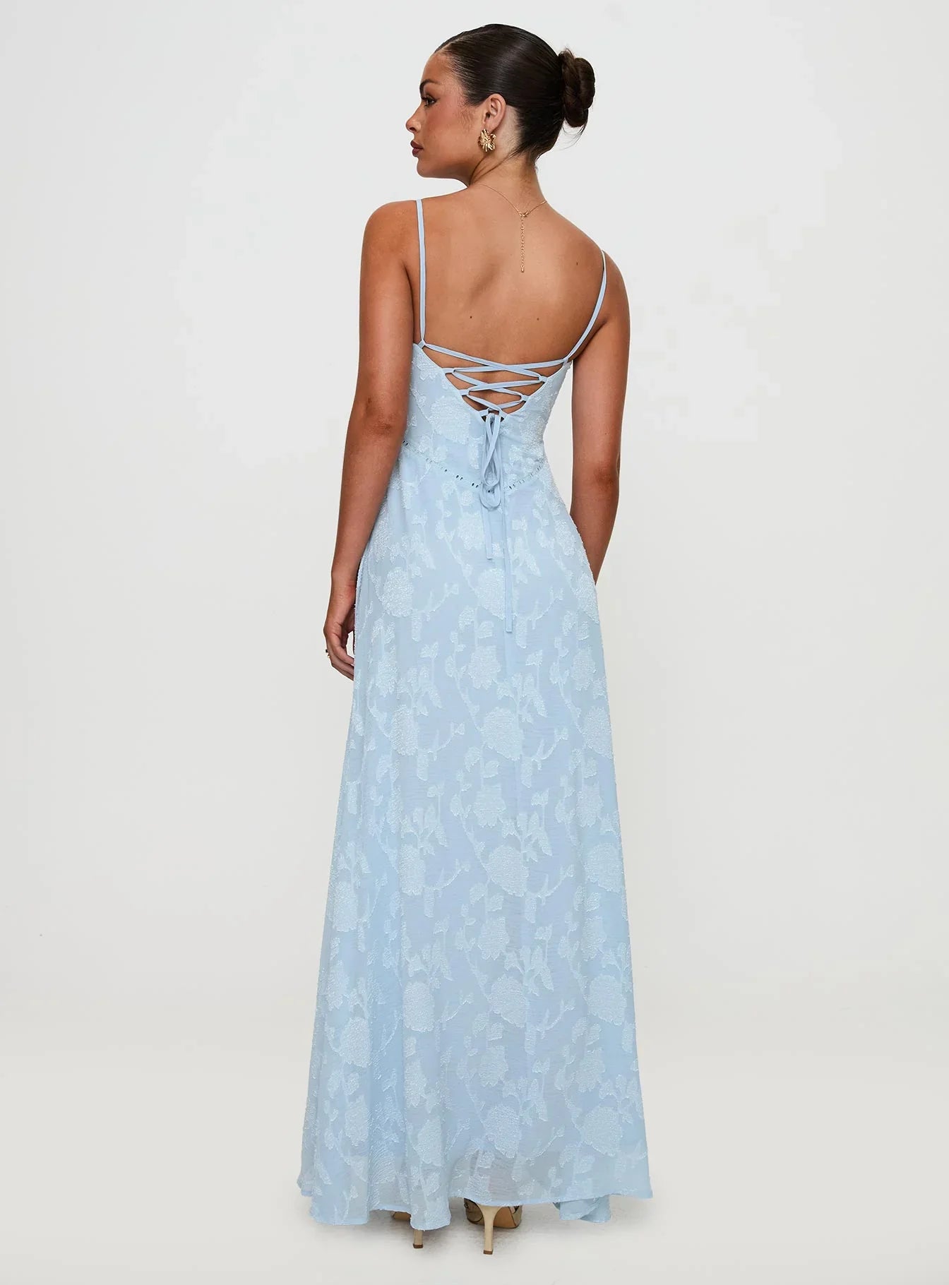 Marta • Vestido maxi textura floral