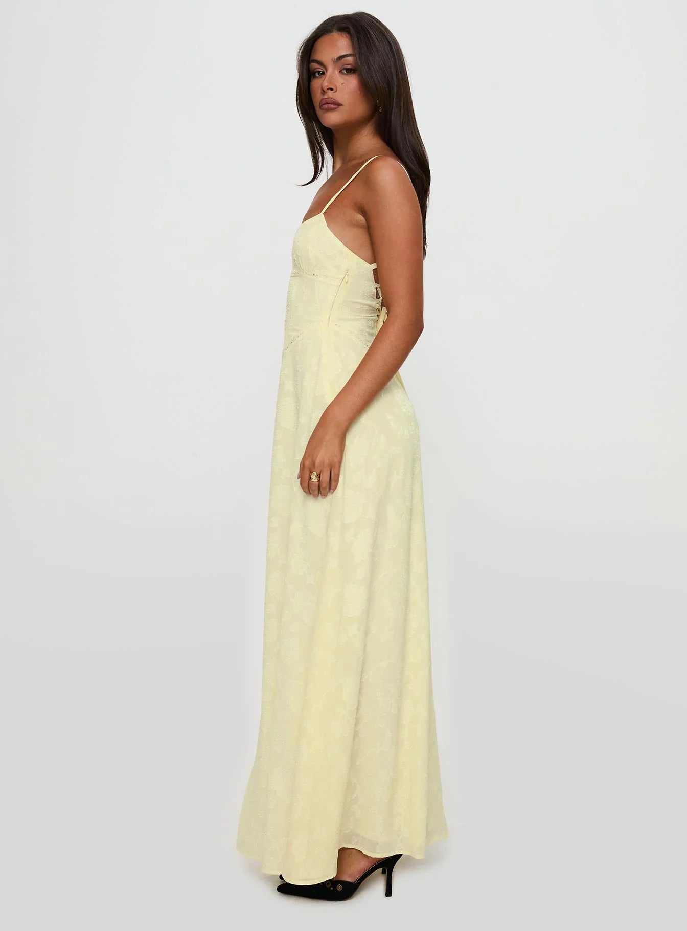 Marta • Vestido maxi textura floral