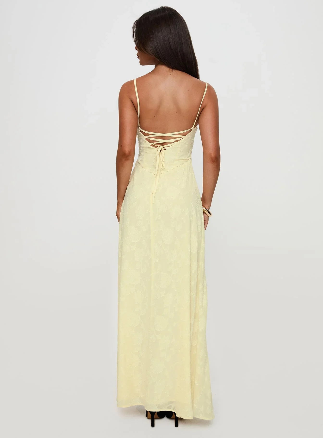 Marta • Vestido maxi textura floral