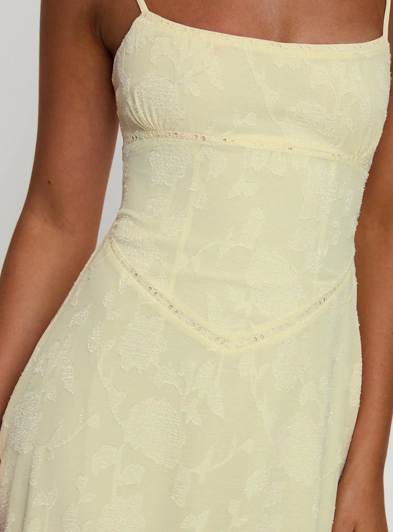 Marta • Vestido maxi textura floral