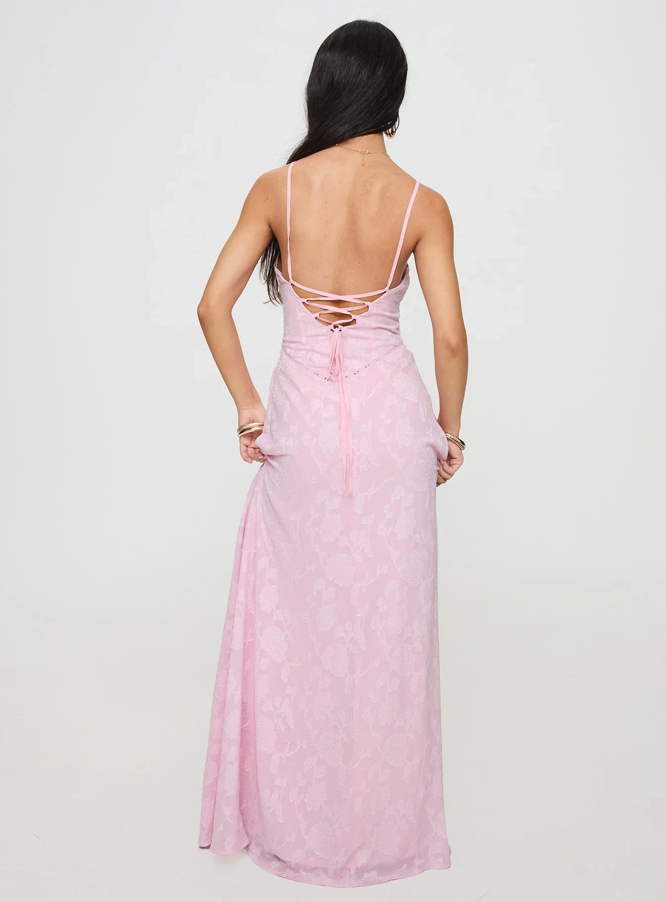 Marta • Vestido maxi textura floral