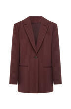 Blazer Reece - Burdeos a Rayas