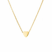 Collar corazón dorado