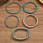 Mirella™ - Colección de Pulseras Boho con Cuentas Turquesas