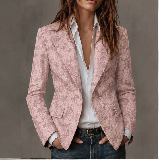Blazer de jacquard Lorena en rosa