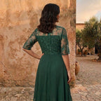 LEIRE MARÍN | VESTIDO DE GASA ELEGANTE