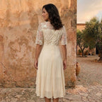 LEIRE MARÍN | VESTIDO DE GASA ELEGANTE