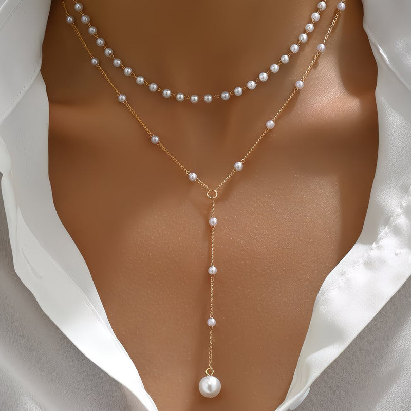 Collar con Perlas Graduadas