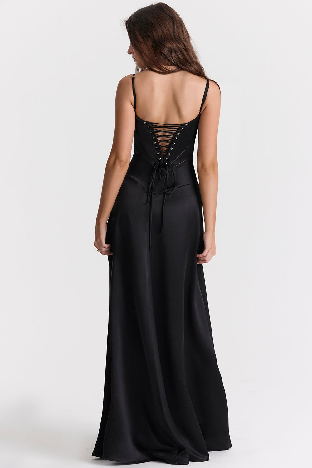 Jenny • Vestido Maxi con Espalda Con Cordones