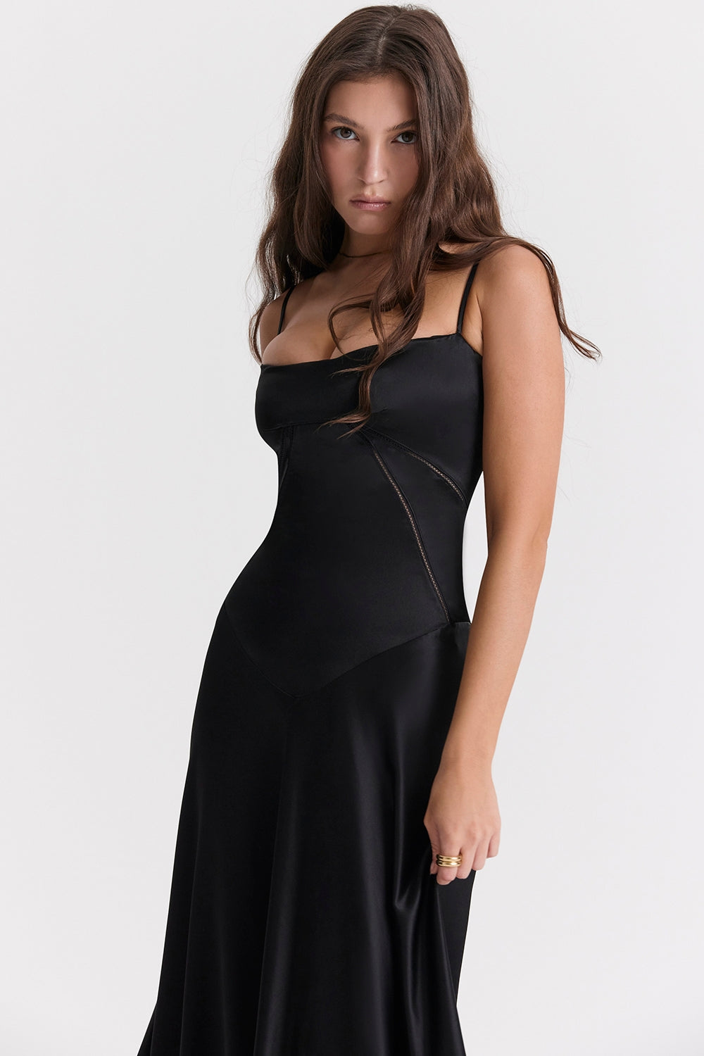 Jenny • Vestido Maxi con Espalda Con Cordones