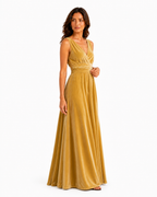 Aurora · Vestido Maxi Convertible de Terciopelo