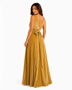Aurora · Vestido Maxi Convertible de Terciopelo