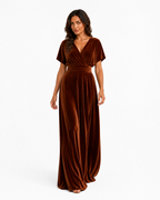 Aurora · Vestido Maxi Convertible de Terciopelo