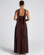 Alessia • Vestido Maxi Escote Strapless con Abertura
