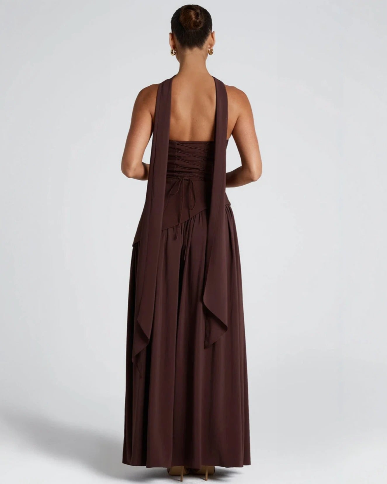 Alessia • Vestido Maxi Escote Strapless con Abertura