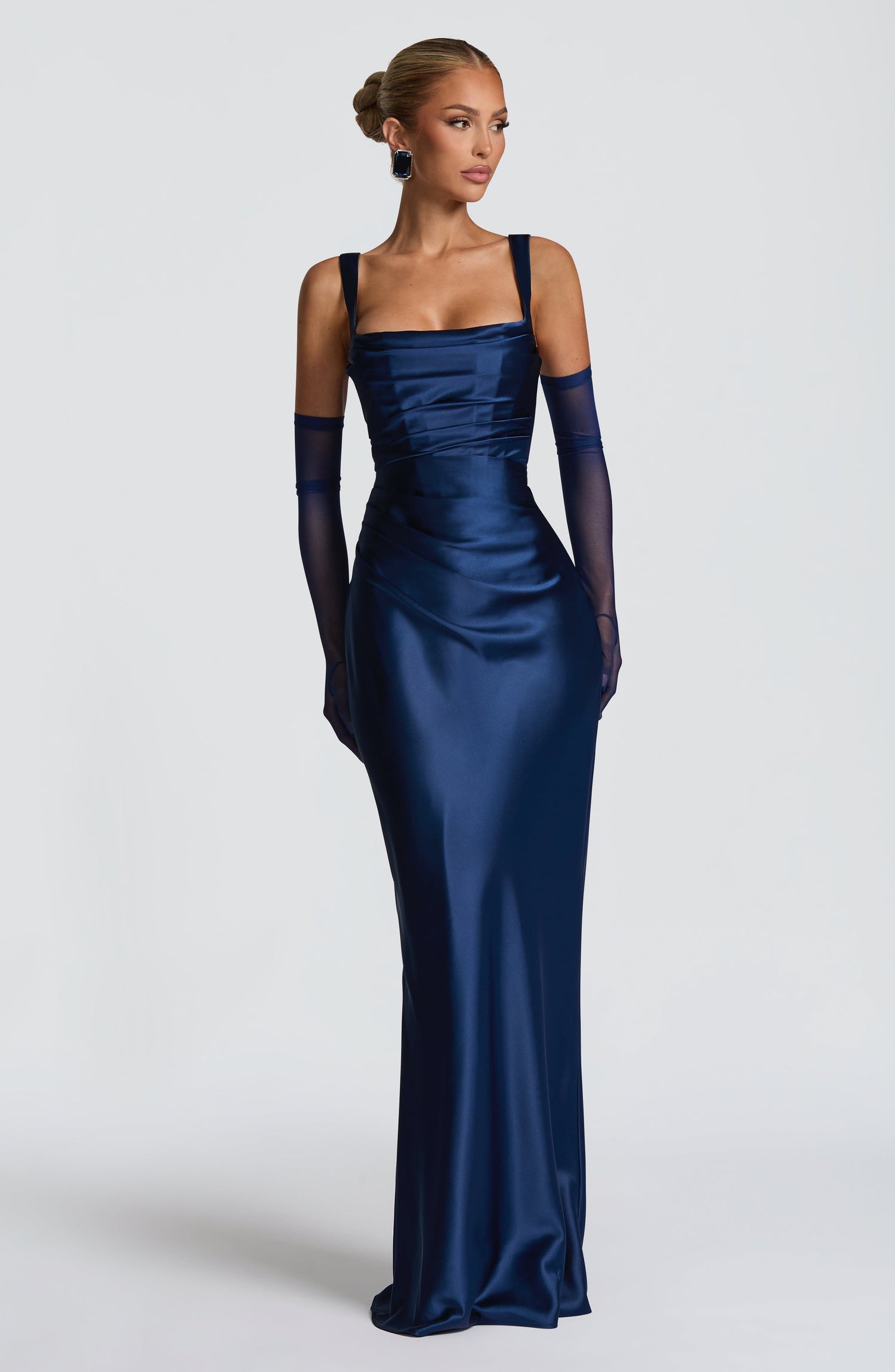 Calanthe • Vestido Satinado Maxi