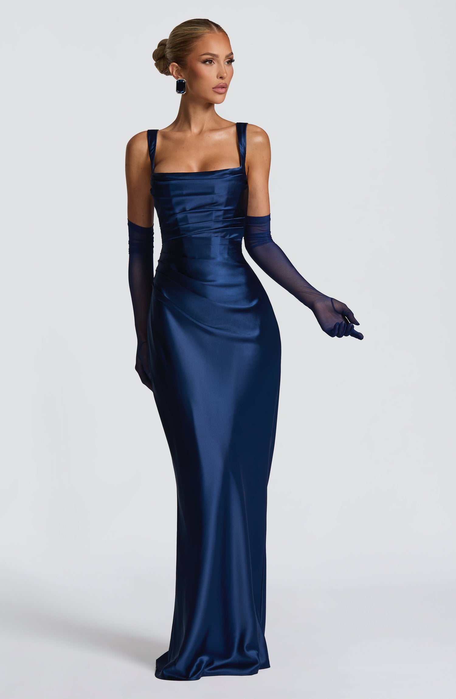 Calanthe • Vestido Satinado Maxi