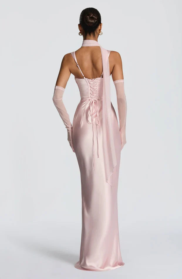 Calanthe • Vestido Satinado Maxi