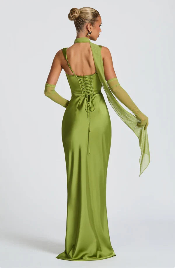 Calanthe • Vestido Satinado Maxi