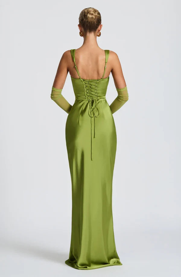 Calanthe • Vestido Satinado Maxi