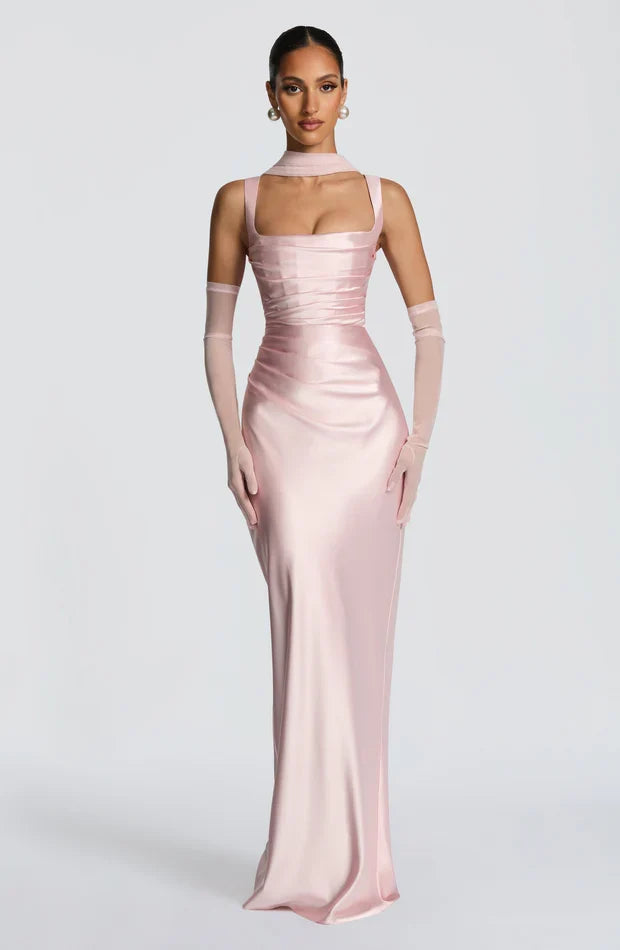 Calanthe • Vestido Satinado Maxi