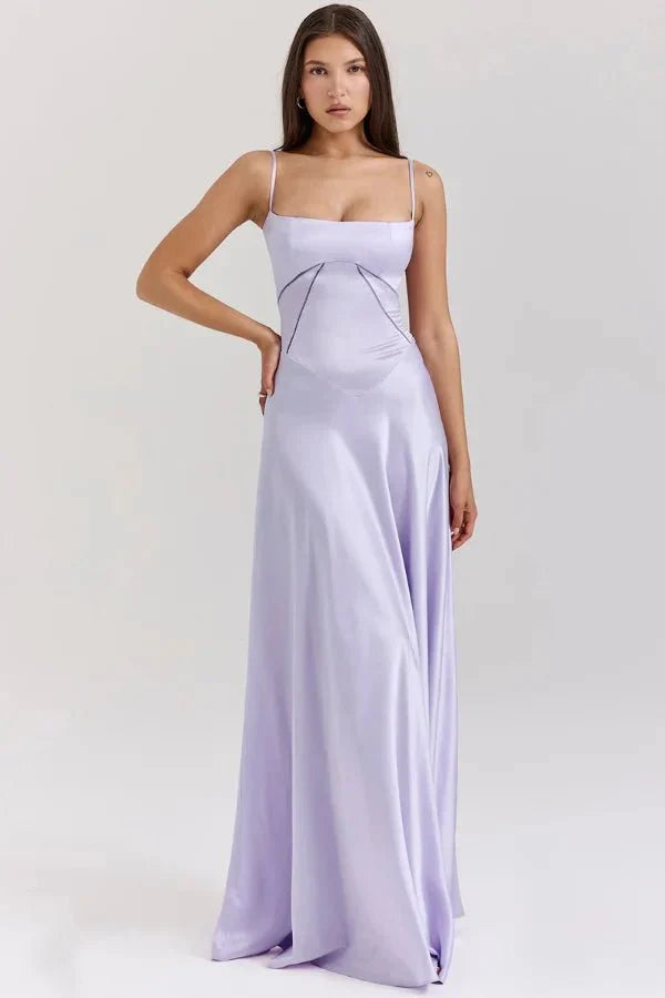 Cara • Vestido Maxi con Espalda Lazada