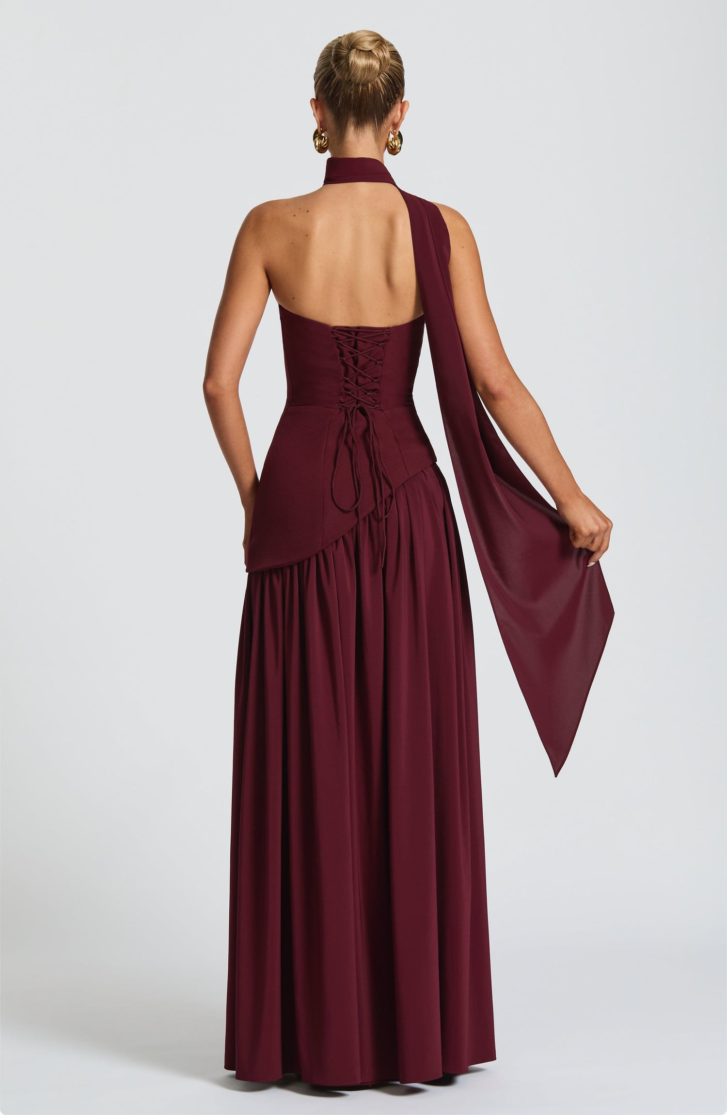 Alessia • Vestido Maxi Escote Strapless con Abertura