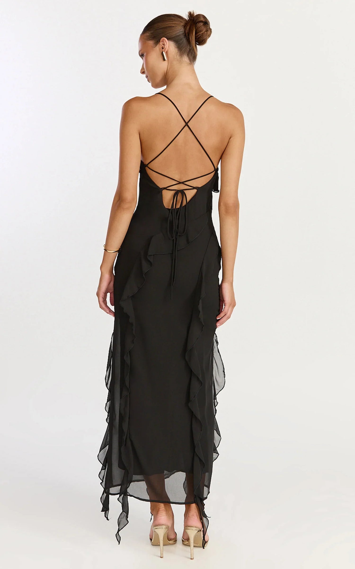 Felisa • Vestido Maxi Dobladillo con Volantes