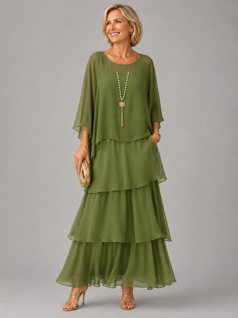 Lara™ · Vestido Maxi Fluido