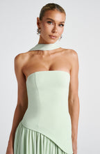 Alessia • Vestido Maxi Escote Strapless con Abertura