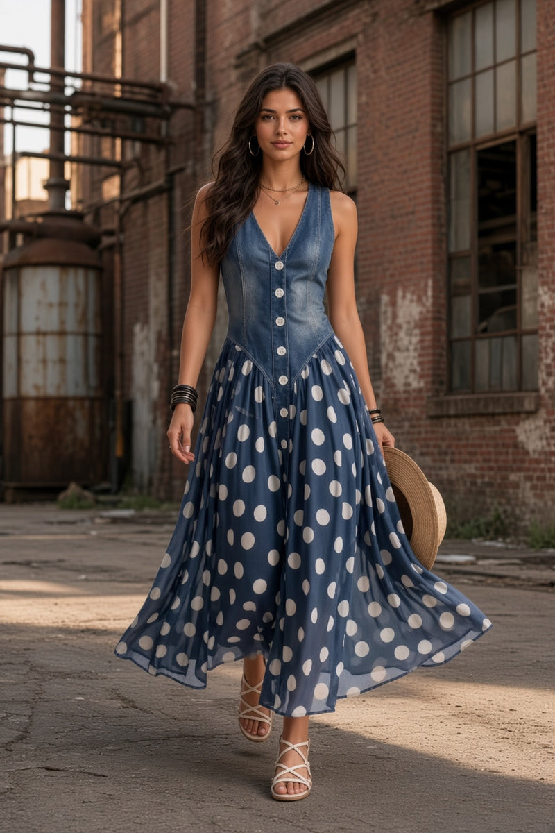 Dearborn – Vestido Vaquero Largo