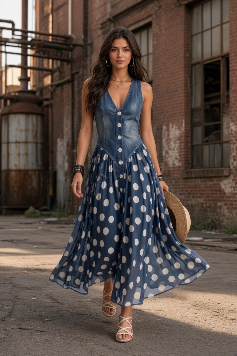 Dearborn – Vestido Vaquero Largo