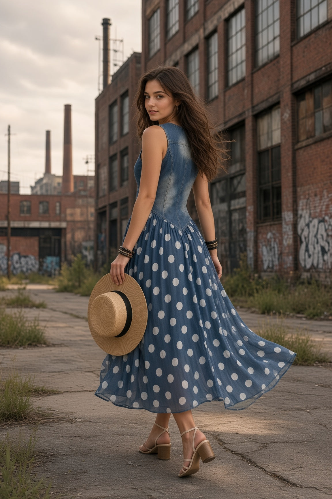 Dearborn – Vestido Vaquero Largo