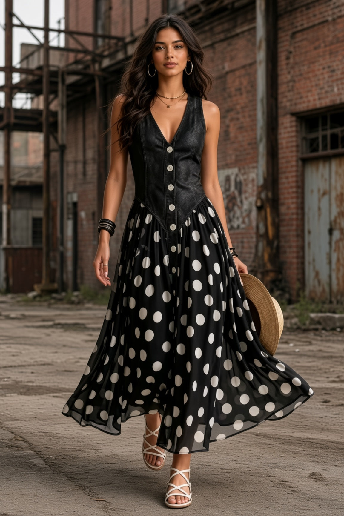 Dearborn – Vestido Vaquero Largo