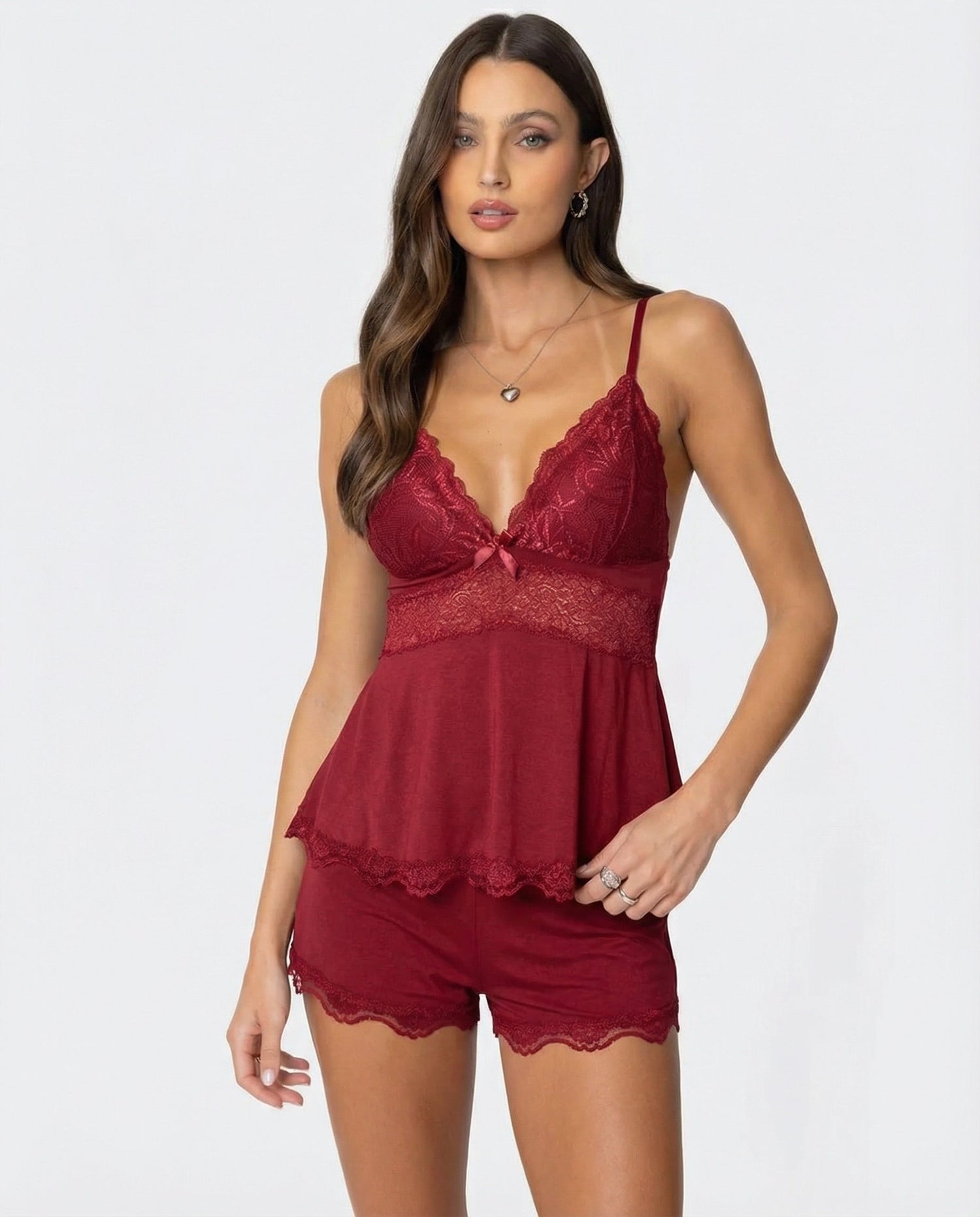 Conjunto de Encaje Beso de Medianoche
