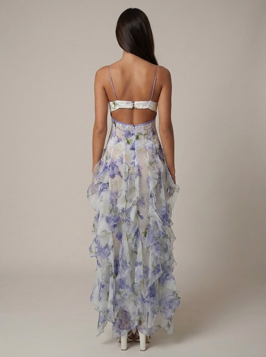 Gabrielle • Vestido Ruffle maxi