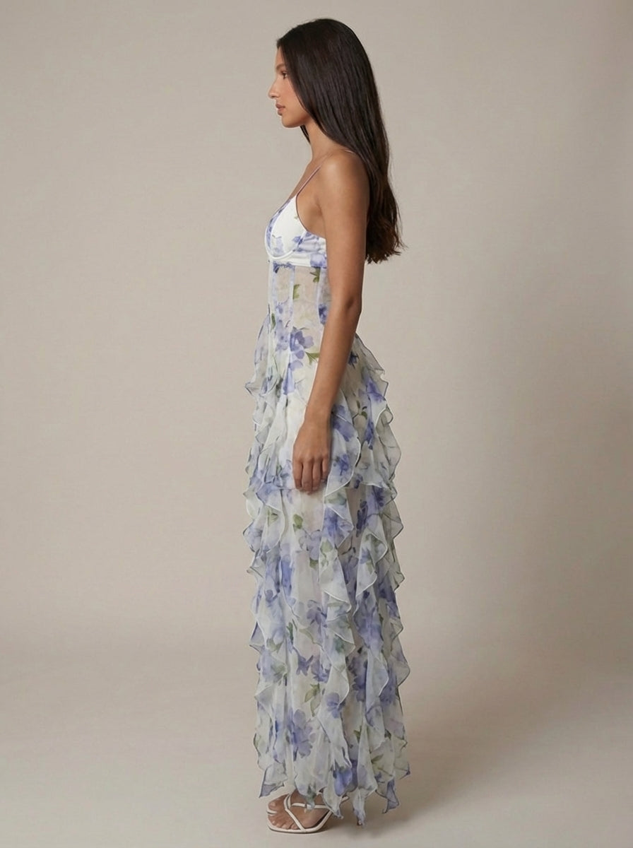 Gabrielle • Vestido Ruffle maxi