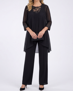 Éléonore | Conjunto Chaqueta Fluida y Pantalón Ancho