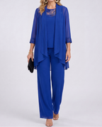 Éléonore | Conjunto Chaqueta Fluida y Pantalón Ancho
