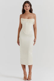 Aurora • Vestido Midi Corsé Perla