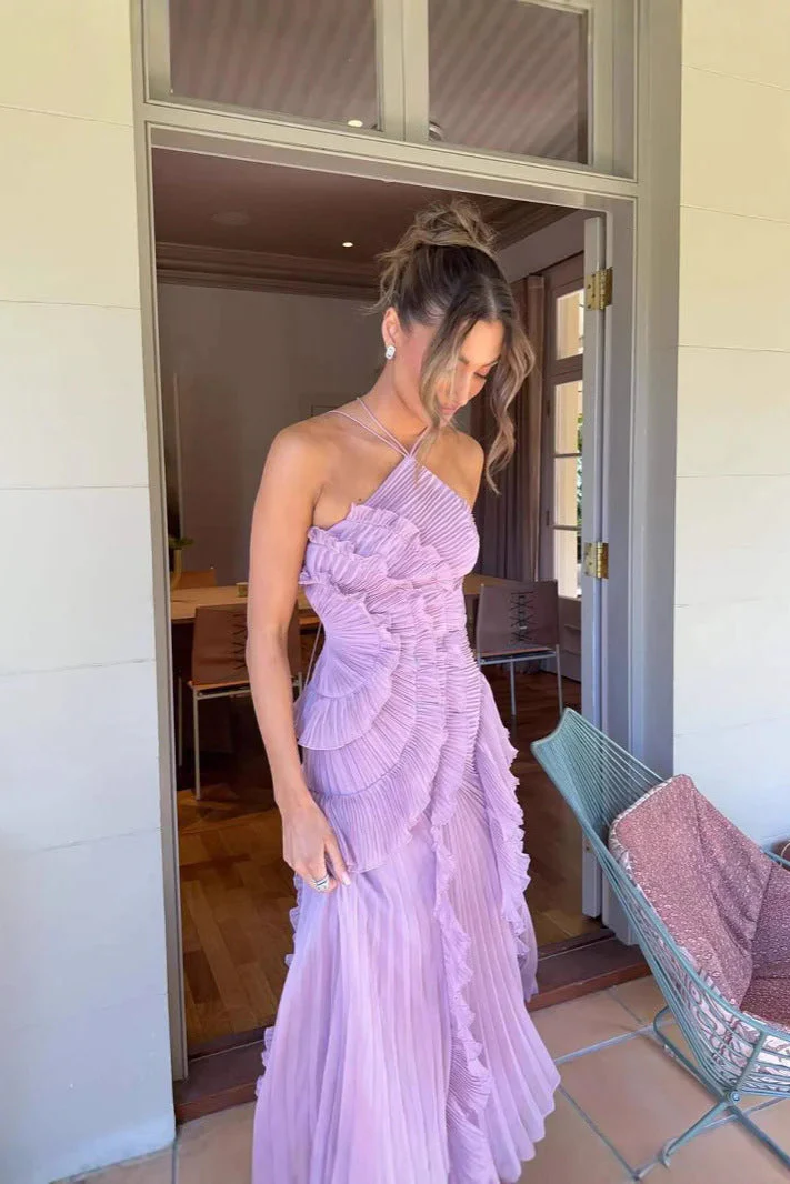 ELISIA | Vestido Maxi Elegante con Volantes
