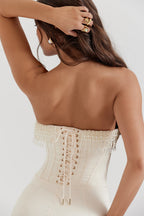 Aurora • Vestido Midi Corsé Perla