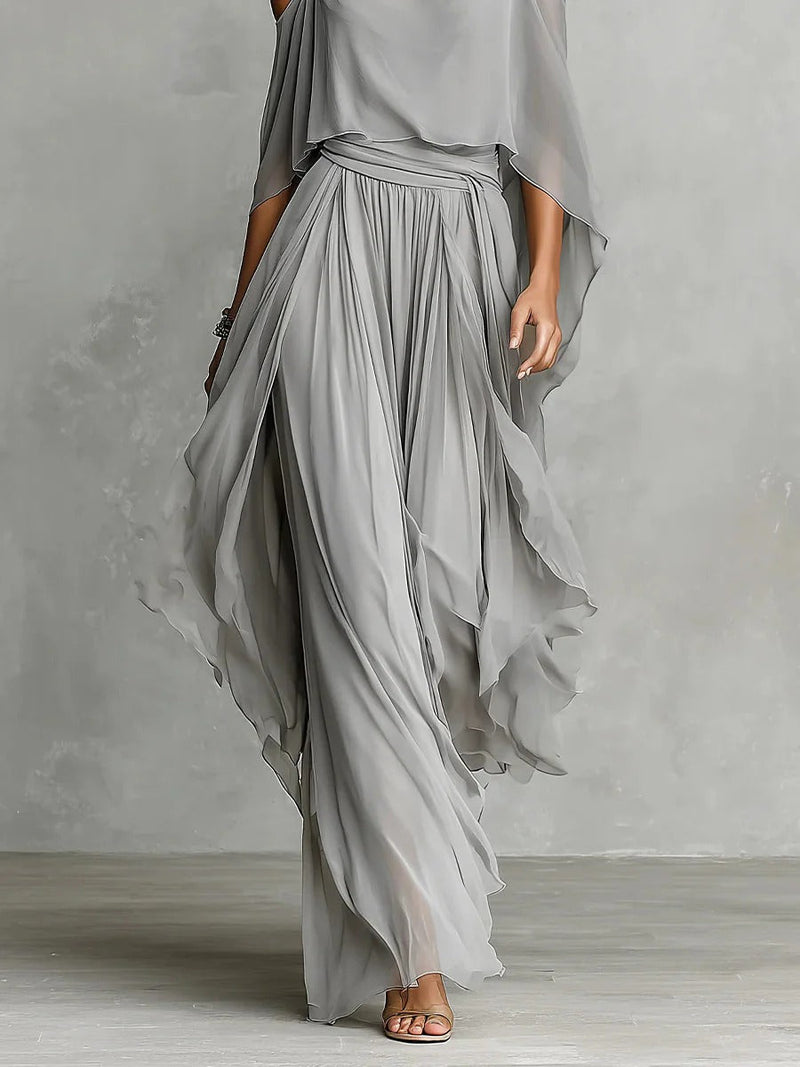 INÉS | Conjunto de gasa en gris