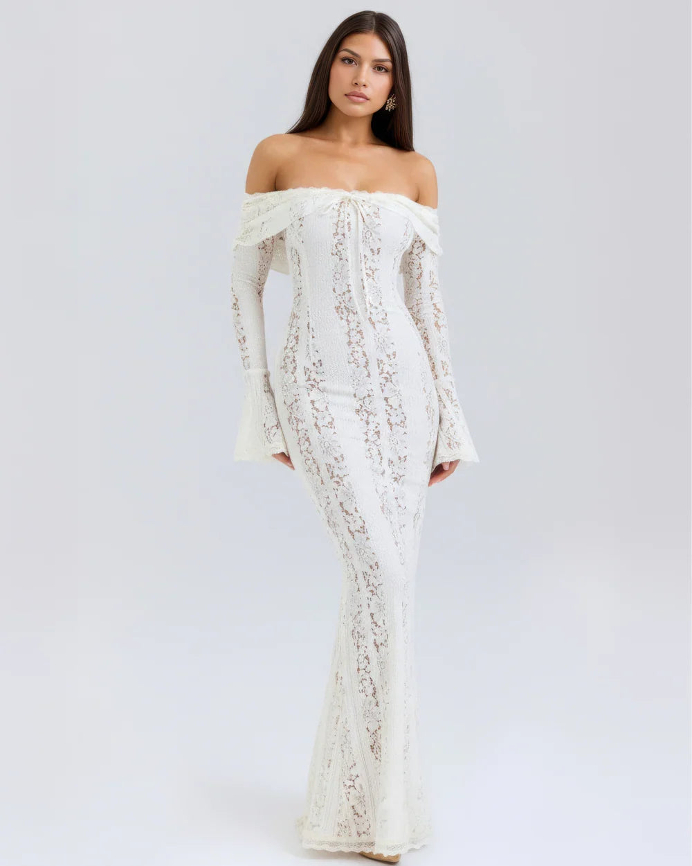 Josefina • Vestido Maxi de Encaje Off Shoulder